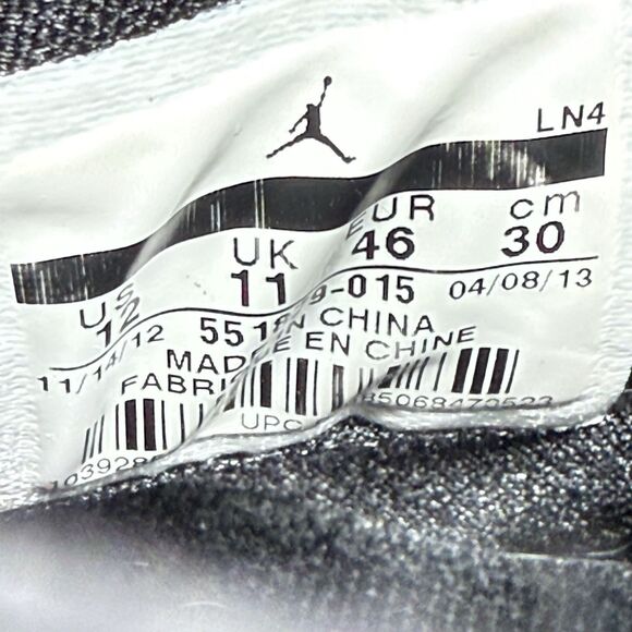 Jordan Melo M9 Basketball Sneakers Mens 12 Sliver Black Carmelo Anthony 2012 - Picture 12 of 15